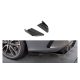 Splitter Mercedes-Benz C C205 C43 Facelift Rear Side Street Pro Black-Red + Gloss Flaps