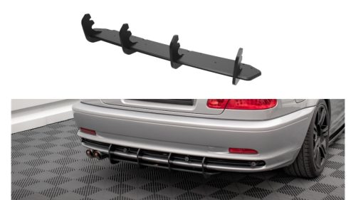 Diffuser BMW 3 E46 Rear Street Pro Black-Red