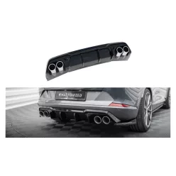   Diffuser Cupra Formentor Rear Valance v.3 + Exhaust Ends Imitation Gloss Black Chrome
