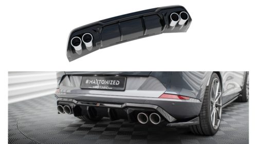 Diffuser Cupra Formentor Rear Valance v.3 + Exhaust Ends Imitation Gloss Black