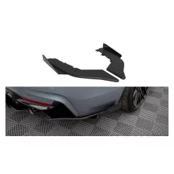   Splitter BMW 4 F32 M-Pack Rear Side Street Pro Black-Red + Gloss Flaps