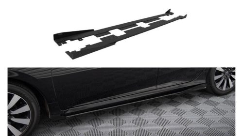 Diffuser Honda Civic X Side Skirts Street Pro Black-Red + Gloss Flaps