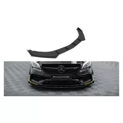   Splitter Mercedes-Benz CLA 45 Aero C117 Facelift Front Pro + flaps Black-Red