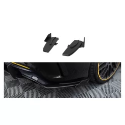   Splitter Mercedes-Benz CLA 45 C117 Facelift Rear Side Street Pro Black + Gloss Flaps