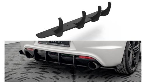 Diffuser Volkswagen Scirocco III R Rear Street Pro Black-Red