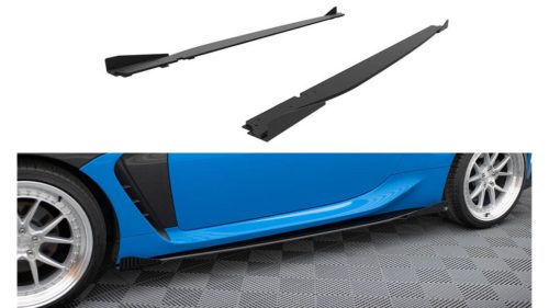 Diffuser Toyota GR86 Side Skirts Street Pro v.1 Black-Red + Gloss Flaps