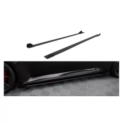   Diffuser BMW 2 G87 M-Pack Side Skirts Street Pro v.1 Black-Red + Gloss Flaps