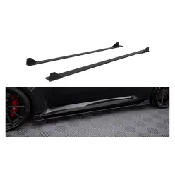   Diffuser BMW 2 G87 M-Pack Side Skirts Street Pro v.2 Black-Red