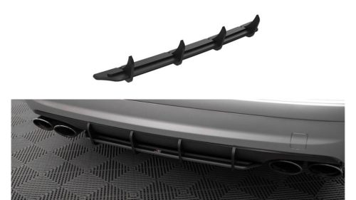Diffuser Mercedes-Benz E 55 AMG W211 Rear Street Pro Black-Red