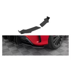   Splitter Mercedes-Benz A W176 Facelift Rear Side Street Pro Black + Gloss Flaps
