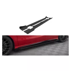   Diffuser Mercedes-Benz A W176 Facelift Side Skirts Street Pro Black + Gloss Flaps