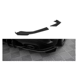   Splitter Mercedes-Benz A W177 A35 Rear Side Street Pro Black + Gloss Flaps