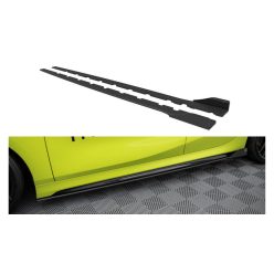   Diffuser BMW 1 F40 M-Pack Side Skirts Street Pro Black-Red + Gloss Flaps