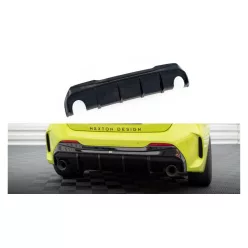   Diffuser BMW 1 F40 M-Pack Rear Valance v.3 Wersja Z Pojedyńczym Wydechem Gloss Black
