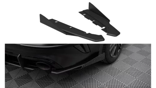 Splitter Kia ProCeed I GT Facelift Rear Side Street Pro Black + Gloss Flaps