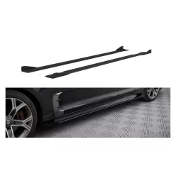   Diffuser Kia Stinger I GT GT-Line Side Skirts Street Pro Black-Red + Gloss Flaps