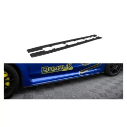 Diffuser Subaru WRX STI Side Skirts Street Pro Black-Red