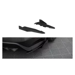   Splitter Ford Mustang VI GT Rear Side Street Pro Black + Gloss Flaps