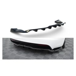   Splitter Tesla Model S Plaid I Facelift Rear Central with Diffuser v.1