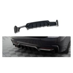   Diffuser BMW 4 F32 F36 F33 M-Pack Rear Valance Single Exhaust Version one side Gloss Black