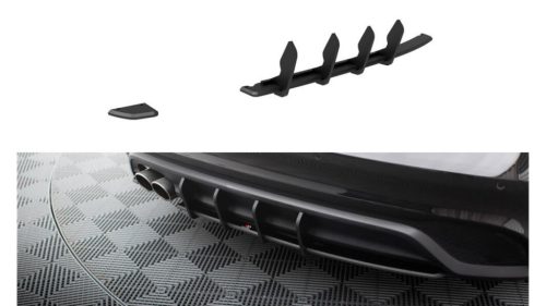 Diffuser Jaguar XE X760 Facelift Rear Street Pro Black-Red