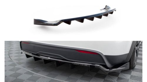 Splitter Tesla Model X Facelift Rear Central with Diffuser