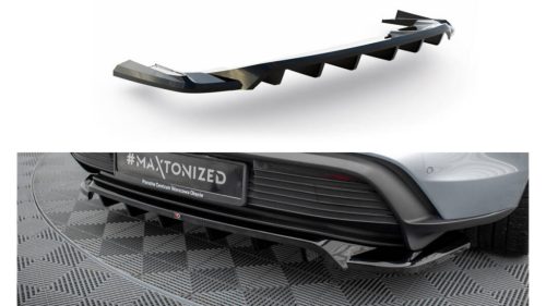 Splitter Porsche Taycan Taycan 4 Taycan 4S Taycan GTS I Rear Central with Diffuser
