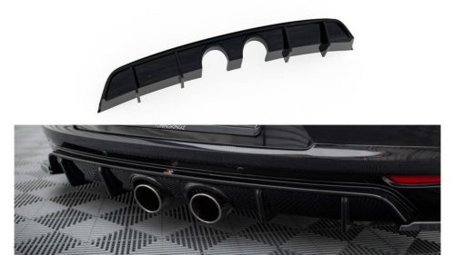 Diffuser Volkswagen Scirocco III Rear Valance v.2 R32 Exhaust Gloss Black
