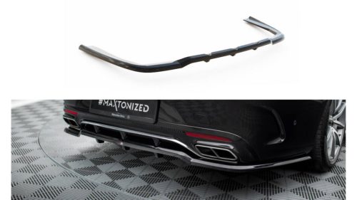 Central Rear Splitter (with vertical bars) Mercedes-Benz S Coupe AMG-Line C217 Facelift
