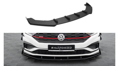 Splitter Volkswagen Jetta GLI Mk7 Front Street Pro Black-Red + Gloss Flaps