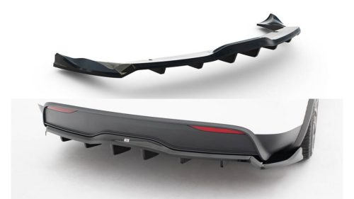 Splitter Tesla Model X Mk1 Facelift Rear Central with Diffuser v.2