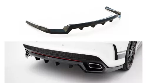 Splitter Mercedes-Benz CLA AMG-Line C117 Rear Central with Diffuser