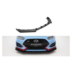   Splitter Hyundai Veloster N Mk2 Front Street Pro Black + Gloss Flaps