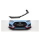 Splitter Hyundai Veloster N Mk2 Front Street Pro Black-Red + Gloss Flaps