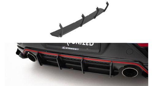 Diffuser Hyundai Veloster N Mk2 Rear Street Pro Black