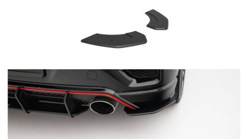 Splitter Hyundai Veloster N Mk2 Rear Side Street Pro Black-Red