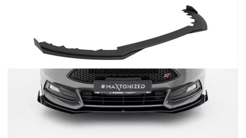 Splitter Ford Focus ST Mk3 Facelift Front Street Pro Black + Gloss Flaps