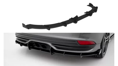 Diffuser Ford Focus ST Mk3 Facelift Rear Street Pro Gloss Flaps Black-Red