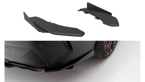 Splitter BMW M440i G22 G23 Facelift Rear Side Street Pro Black + Gloss Flaps