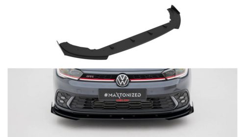 Splitter Volkswagen Polo GTI Mk6 Facelift Front Street Pro Black + Gloss Flaps