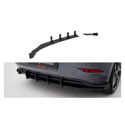   Diffuser Volkswagen Polo GTI Mk6 Facelift Rear Street Pro Gloss Flaps Black-Red
