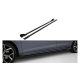 Side Skirts Volkswagen Polo GTI Mk6 Street Pro Facelift Black + Gloss Flaps