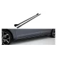 Side Skirts Volkswagen Polo GTI Mk6 Facelift Street Pro Black-Red + Gloss Flaps