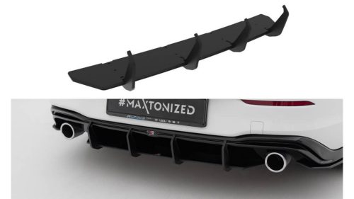 Diffuser Volkswagen Golf GTI Mk8 Rear Street Pro Black v.4