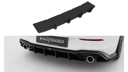 Diffuser Volkswagen Golf GTI Mk8 Rear Street Pro Black-Red v.5