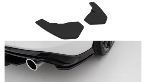 Splitter Volkswagen Golf GTI Mk8 Rear Side Street Pro Black-Red v.2