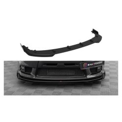   Splitter Mitsubishi Lancer EVO X Front Street Pro Black-Red + Gloss Flaps