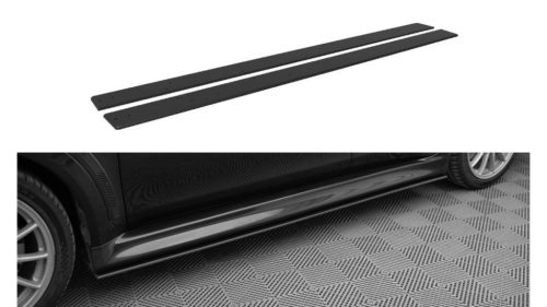 Side Skirts Mitsubishi Lancer EVO X Street Pro Black-Red
