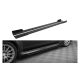 Side Skirts Mitsubishi Lancer EVO X Street Pro Black + Gloss Flaps
