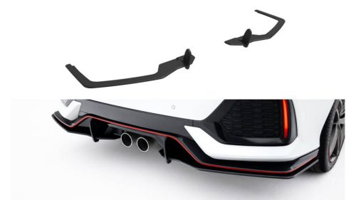 Splitter Honda Civic Sport Mk 10 Rear Side Street Pro Black